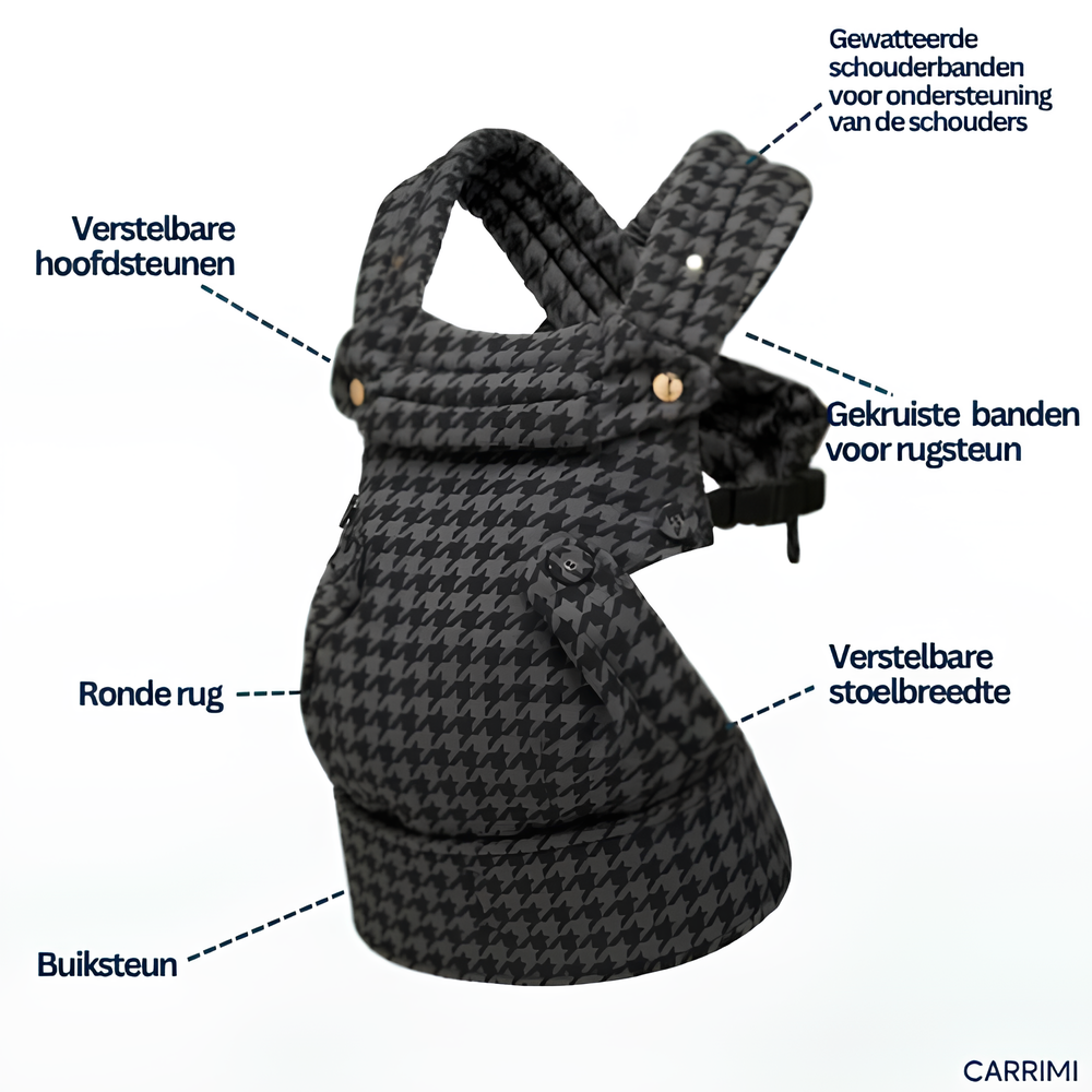 De Mayfair Carrier - Zwarte Pied-de-Poule