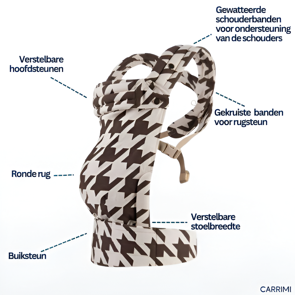The Mayfair Carrier - Espresso Houndstooth
