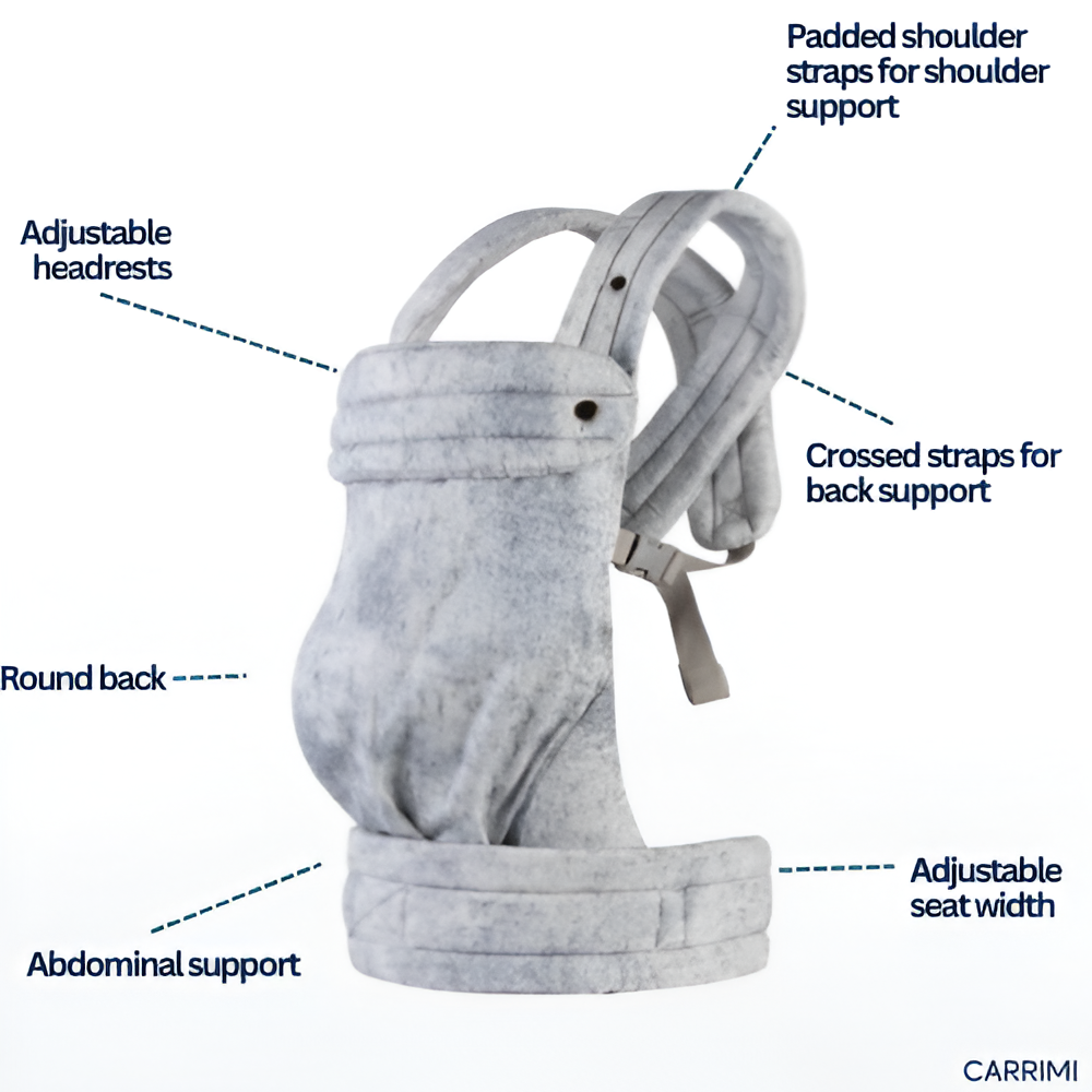 The Mayfair Ergonomic Baby Carrier - Cloud Grey